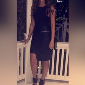 Leather like mini‎ skirt